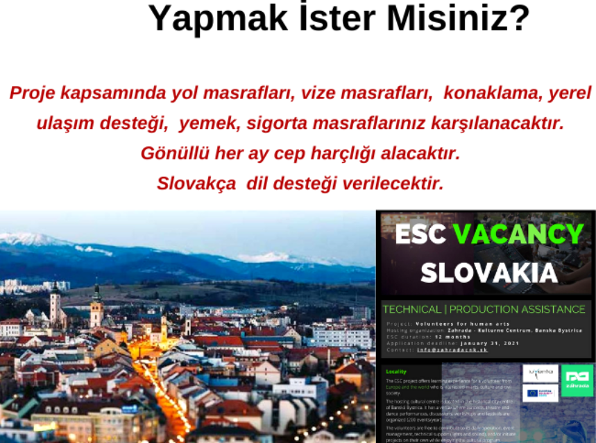 Slovakya’da 12 Ay Gönüllülük Yapmak İster Misiniz? img
