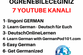 ALMANCA ÖĞRENEBİLECEĞİNİZ 7 YOUTUBE KANALI ALMANCA ÖĞRENEBİLECEĞİNİZ 7 YOUTUBE KANALI