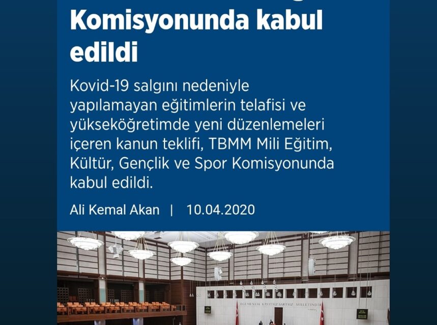 Yükseköğretimde yeni düzenlemeler getiren teklif TBMM Milli Eğitim Komisyonunda kabul edildi img
