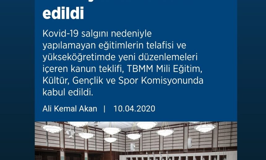 Yükseköğretimde yeni düzenlemeler getiren teklif TBMM Milli Eğitim Komisyonunda kabul edildi img