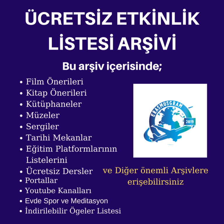 ÜCRETSİZ ETKİNLİK LİSTESİ ARŞİVİ