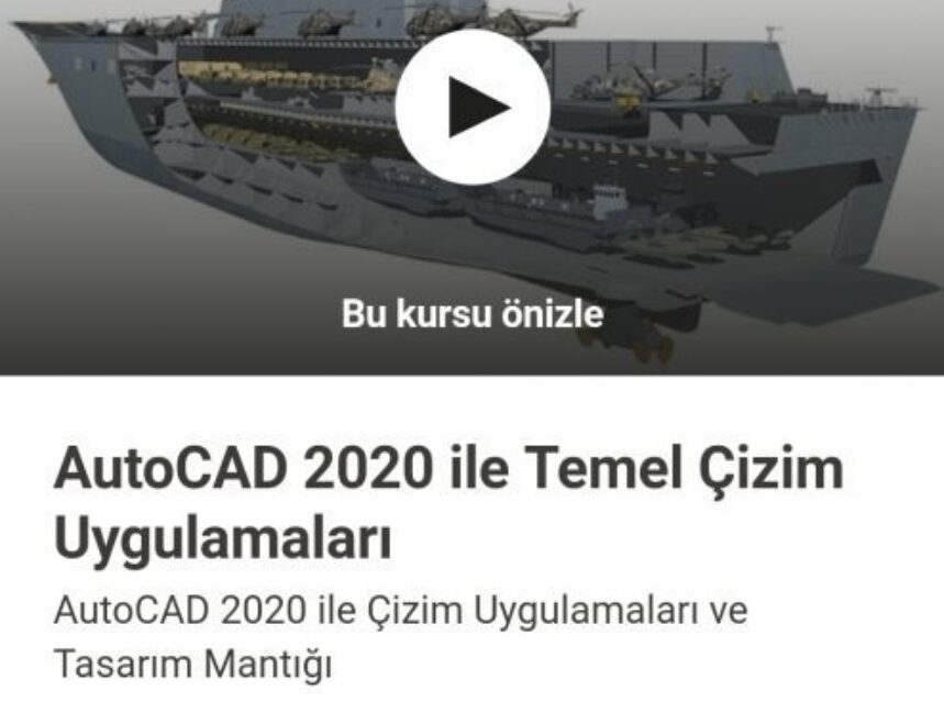 Ücretsiz AutoCAD Temel Çizim Uygulamaları img