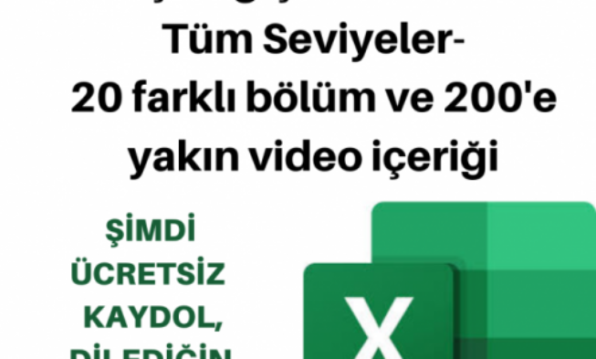 Excel – Başlangıç & Orta & İleri Seviye ( Kısa süreliğine ÜCRETSİZ ) img