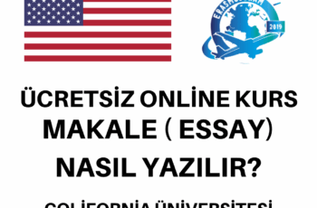 Makale Nasıl Yazılır ? California Üniversitesi’nin ücretsiz kurs Makale Nasıl Yazılır ? California Üniversitesi’nin ücretsiz kurs