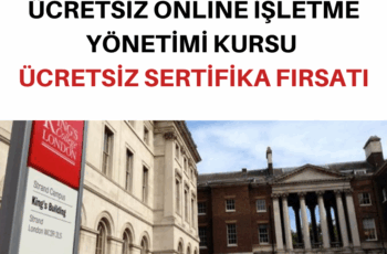 ÜCRETSİZ ONLINE İŞLETME YÖNETİMİ KURSU | ÜCRETSİZ SERTİFİKA FIRSATI