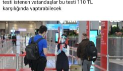 PCR testi şartı arayan ülkelere gidecekler 110 TL karşılığında bu testi yaptırabilecek PCR testi şartı arayan ülkelere gidecekler 110 TL karşılığında bu testi yaptırabilecek