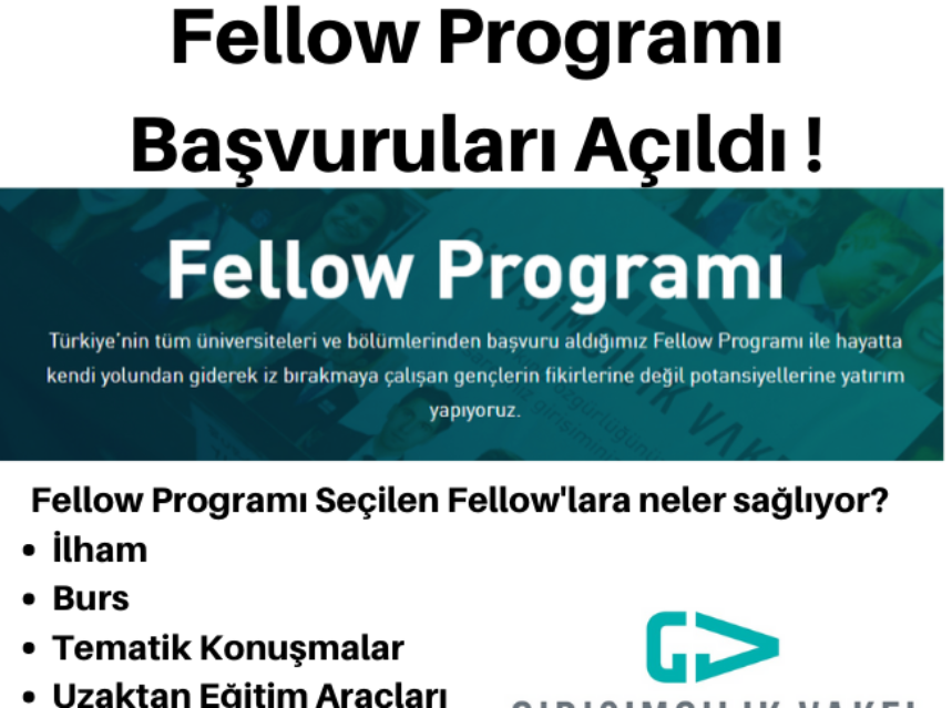 Girişimcilik Vakfı Fellow Programı Başvuruları Açıldı ! img