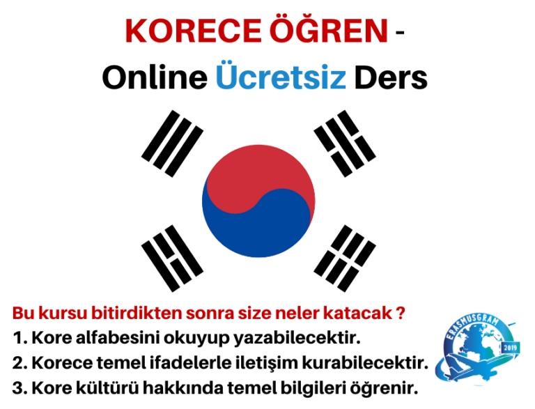 KORECE ÖĞREN – Online Ücretsiz Ders