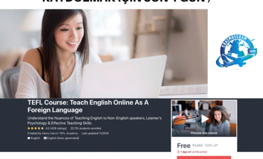 TEFL Kursu: Yabancı Dil Olarak Online İngilizce Öğretimi ( ÜCRETSİZ KAYDOLMAK İÇİN SON 1 GÜN ) img