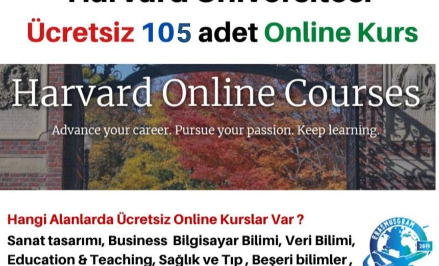 Harvard Üniversitesi Ücretsiz 105 adet Online Kurs img