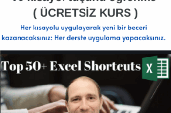 50’den fazla Excel kısayolunu ve kısayol tuşunu öğrenme ( ÜCRETSİZ KURS ) 50’den fazla Excel kısayolunu ve kısayol tuşunu öğrenme ( ÜCRETSİZ KURS )