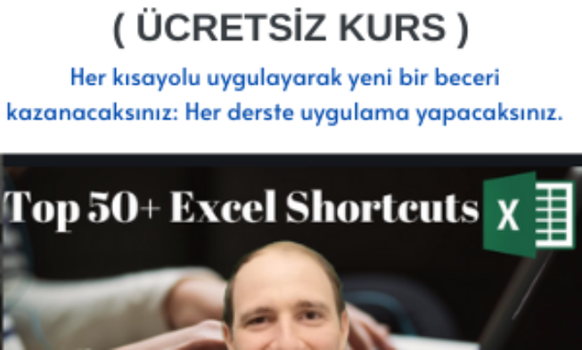 50’den fazla Excel kısayolunu ve kısayol tuşunu öğrenme ( ÜCRETSİZ KURS ) img