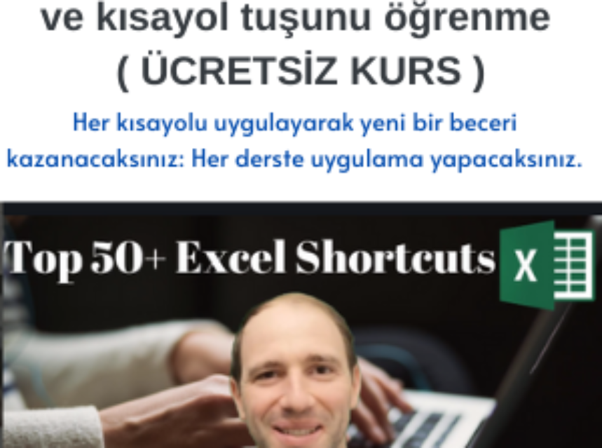 50’den fazla Excel kısayolunu ve kısayol tuşunu öğrenme ( ÜCRETSİZ KURS ) img