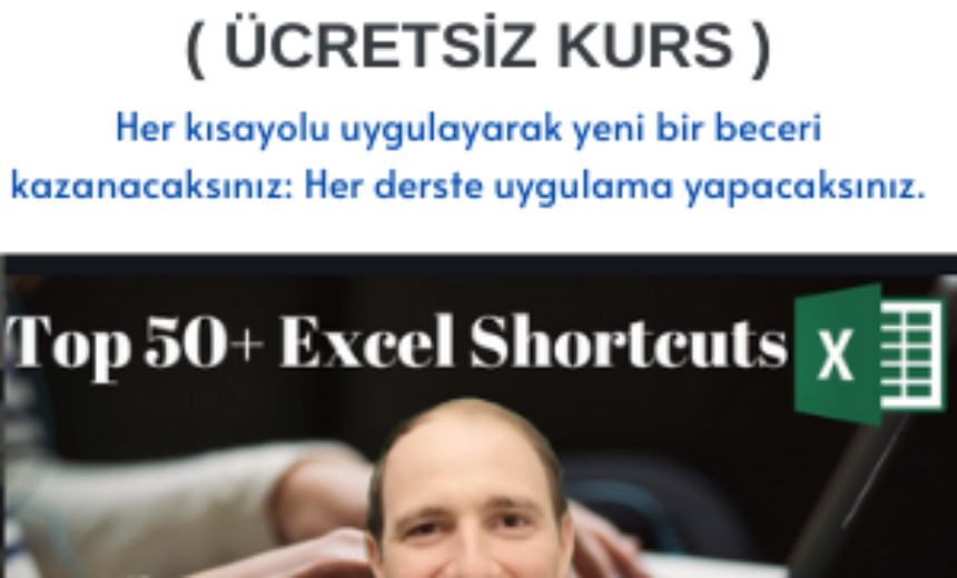 50’den fazla Excel kısayolunu ve kısayol tuşunu öğrenme ( ÜCRETSİZ KURS ) img