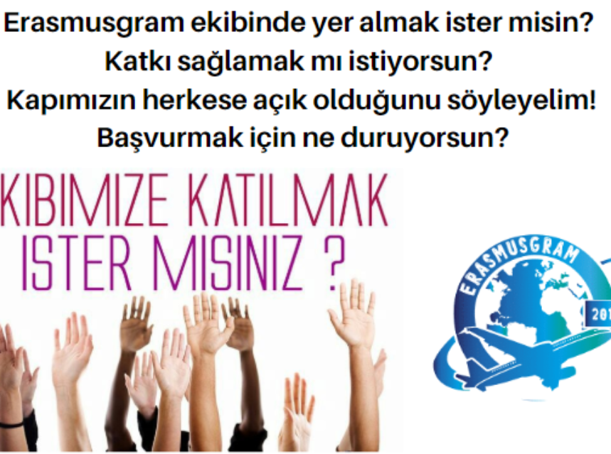 Erasmusgram ekibinde yer almak ister misin? img