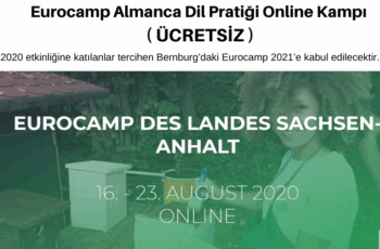 Eurocamp Almanca Dil Pratiği Kampı ( ÜCRETSİZ ) Eurocamp Almanca Dil Pratiği Kampı ( ÜCRETSİZ )