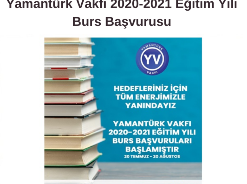 Yamantürk Vakfı 2020-2021 Eğitim Yılı Burs Başvurusu img
