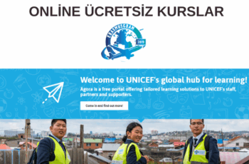 UNICEF ÜCRETSİZ SERTİFİKALI , ONLİNE ÜCRETSİZ KURSLAR
