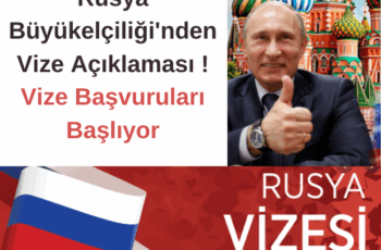 Rusya Büyükelçiliği’nden Vize Açıklaması ! Vize Başvuruları Başlıyor Rusya Büyükelçiliği’nden Vize Açıklaması ! Vize Başvuruları Başlıyor