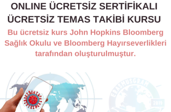 JOHN HOPKINS ÜNİVERSİTESİ ONLINE ÜCRETSİZ SERTİFİKALI ÜCRETSİZ TEMAS TAKİBİ KURSU