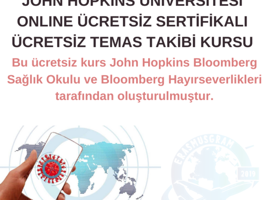 JOHN HOPKINS ÜNİVERSİTESİ ONLINE ÜCRETSİZ SERTİFİKALI ÜCRETSİZ TEMAS TAKİBİ KURSU img