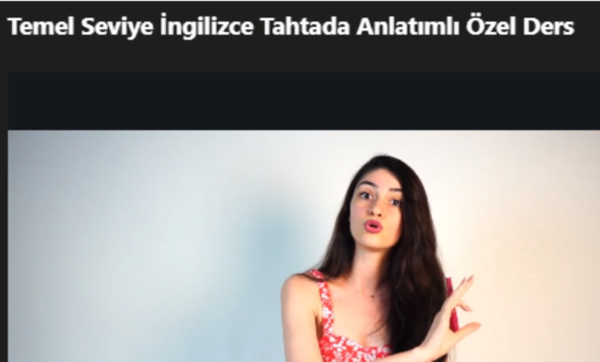 Temel Seviye İngilizce Tahtada Anlatımlı Özel Ders img