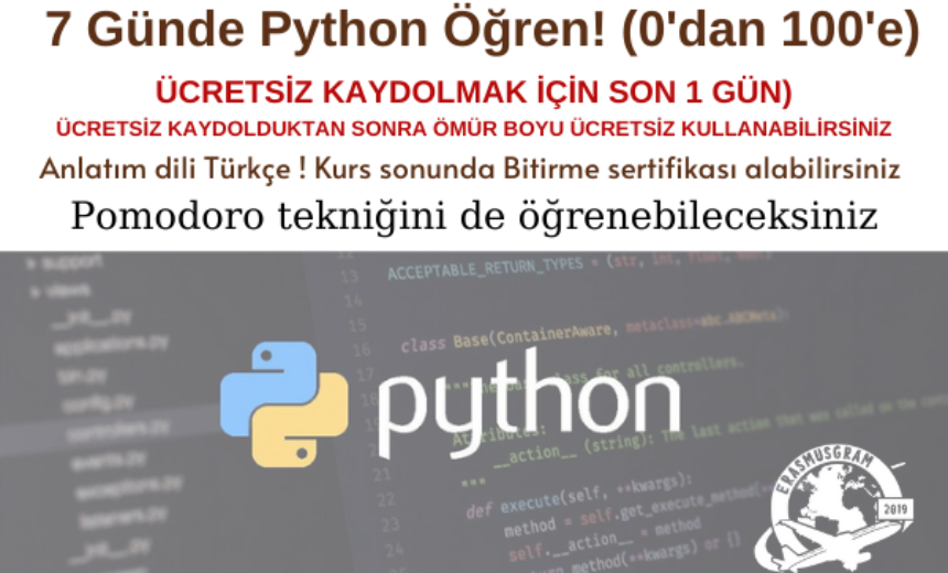 7 Günde Python Öğren! (0’dan 100’e) img