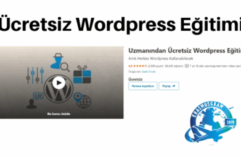 Ücretsiz WordPress Eğitimi Ücretsiz WordPress Eğitimi