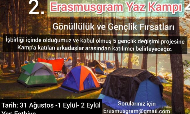 Erasmusgram Yaz Kampı 2 – Gönüllülük ve Gençlik Fırsatları / Fethiye 31 Ağustos – 2 Eylül img