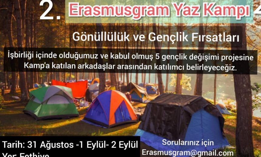 Erasmusgram Yaz Kampı 2 – Gönüllülük ve Gençlik Fırsatları / Fethiye 31 Ağustos – 2 Eylül img