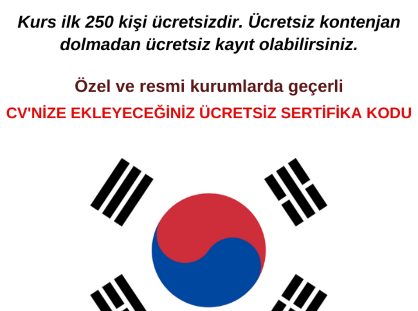 Korece Eğitimi – Ücretsiz ve Türkçe Anlatım img