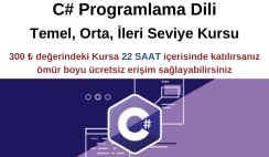 C# Programlama Dili : Temel, Orta, İleri Seviye Kursu