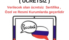 Rusça Eğitim A1 Kursu ( ÜCRETSİZ )