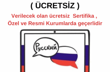 Rusça Eğitim A1 Kursu ( ÜCRETSİZ ) Rusça Eğitim A1 Kursu ( ÜCRETSİZ )