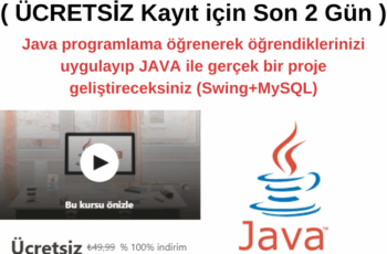 Sıfırdan Kapsamlı Java Eğitimi-2020 ( ÜCRETSİZ Kayıt için Son 2 Gün ) Sıfırdan Kapsamlı Java Eğitimi-2020 ( ÜCRETSİZ Kayıt için Son 2 Gün )
