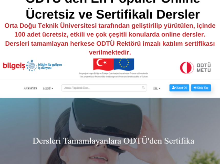 ODTÜ’den En Popüler Online Ücretsiz ve Sertifikalı Dersler img