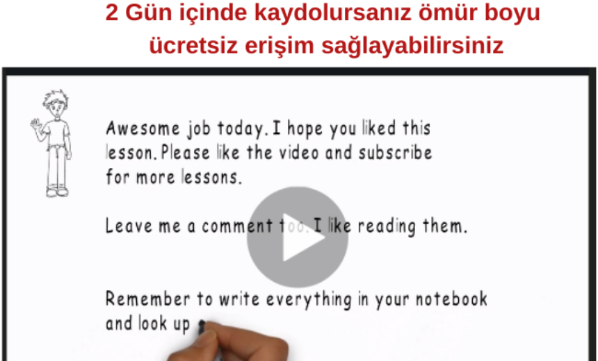 İngilizce Yazmanın Temelleri: İngilizce Cümleler Yazmayı Öğrenin img