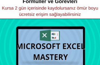 Microsoft Excel Ustalığı + Eksiksiz Formüller ve Görevleri