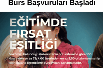 ATEG Vakfı Burs Başvuruları Başladı
