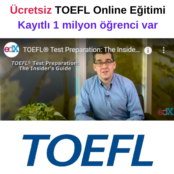 Ücretsiz TOEFL Online Eğitimi – Kayıtlı 1 milyon öğrenci var