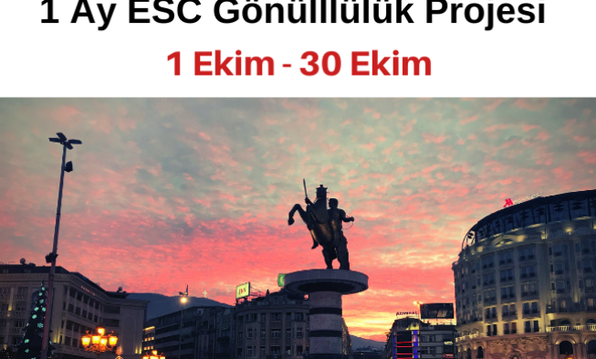 Makedonya / Üsküp’te 1 Ay ESC Gönülllülük Projesi img