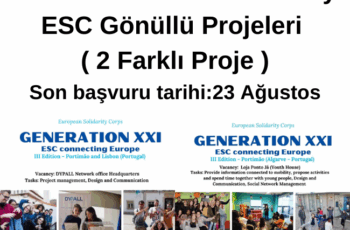 Portekiz / Portimão’da 9 Ay ESC Gönüllü Projeleri ( 2 Farklı Proje ) Portekiz / Portimão’da 9 Ay ESC Gönüllü Projeleri ( 2 Farklı Proje )