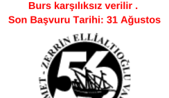 Ahmet – Zerrin Ellialtıoğlu Vakfı (AZEV) Burs Duyurusu