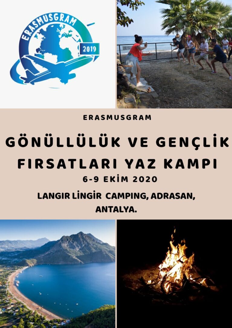 Erasmusgram Yaz Kampı Antalya / Adrasan 6-9 Ekim ( Gönüllülük ve Gençlik Fırsatları )