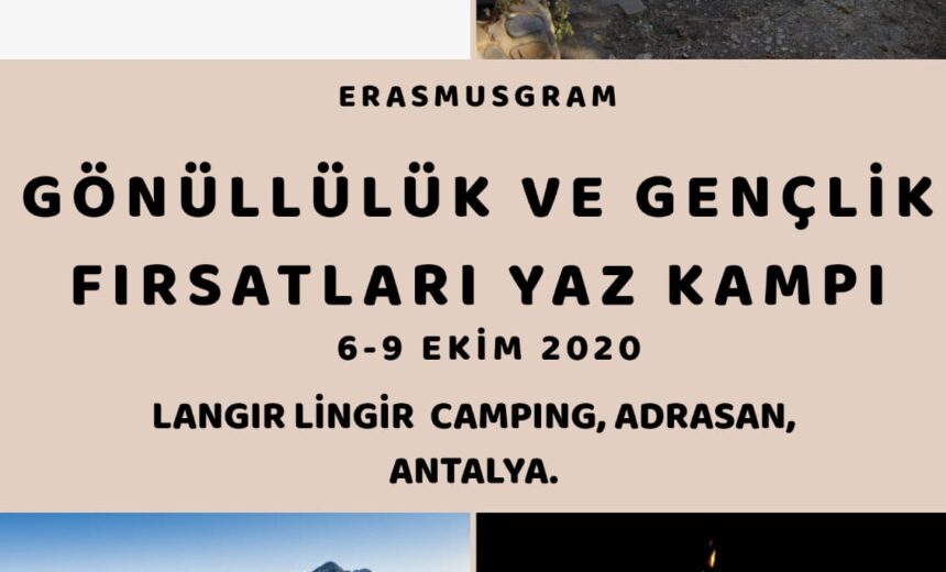 Erasmusgram Yaz Kampı Antalya / Adrasan 6-9 Ekim ( Gönüllülük ve Gençlik Fırsatları ) img
