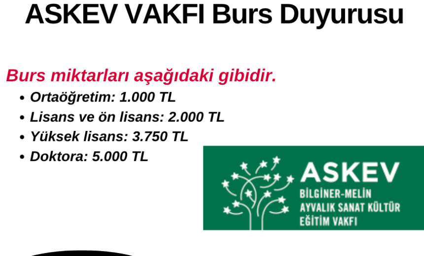 ASKEV 2023-2024 Burs Başvuru Duyurusu img