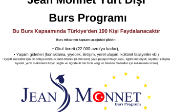 Jean Monnet Burs Programı Başvuru Duyurusu Jean Monnet Burs Programı Başvuru Duyurusu