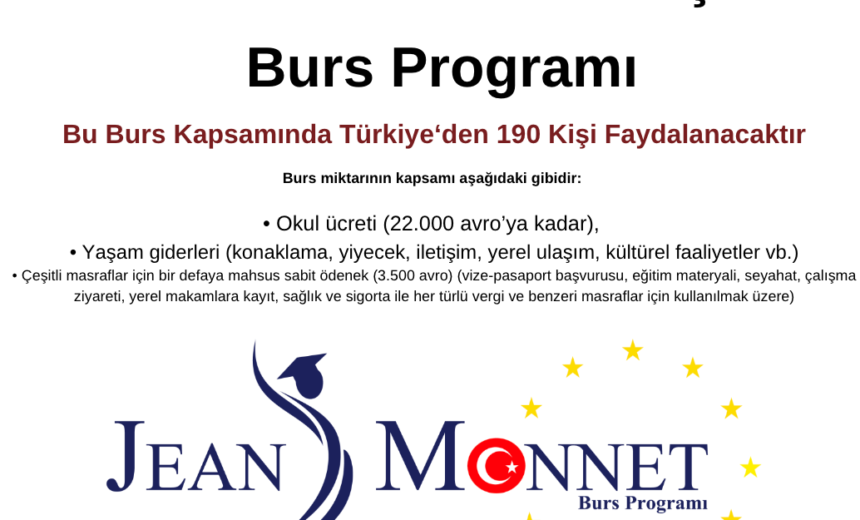 Jean Monnet Burs Programı Başvuru Duyurusu img