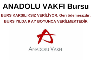 Anadolu Vakfı Burs Duyurusu