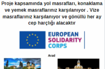 Romanya / Arad 5 ay ESC Gönüllülük Fırsatı Romanya / Arad 5 ay ESC Gönüllülük Fırsatı